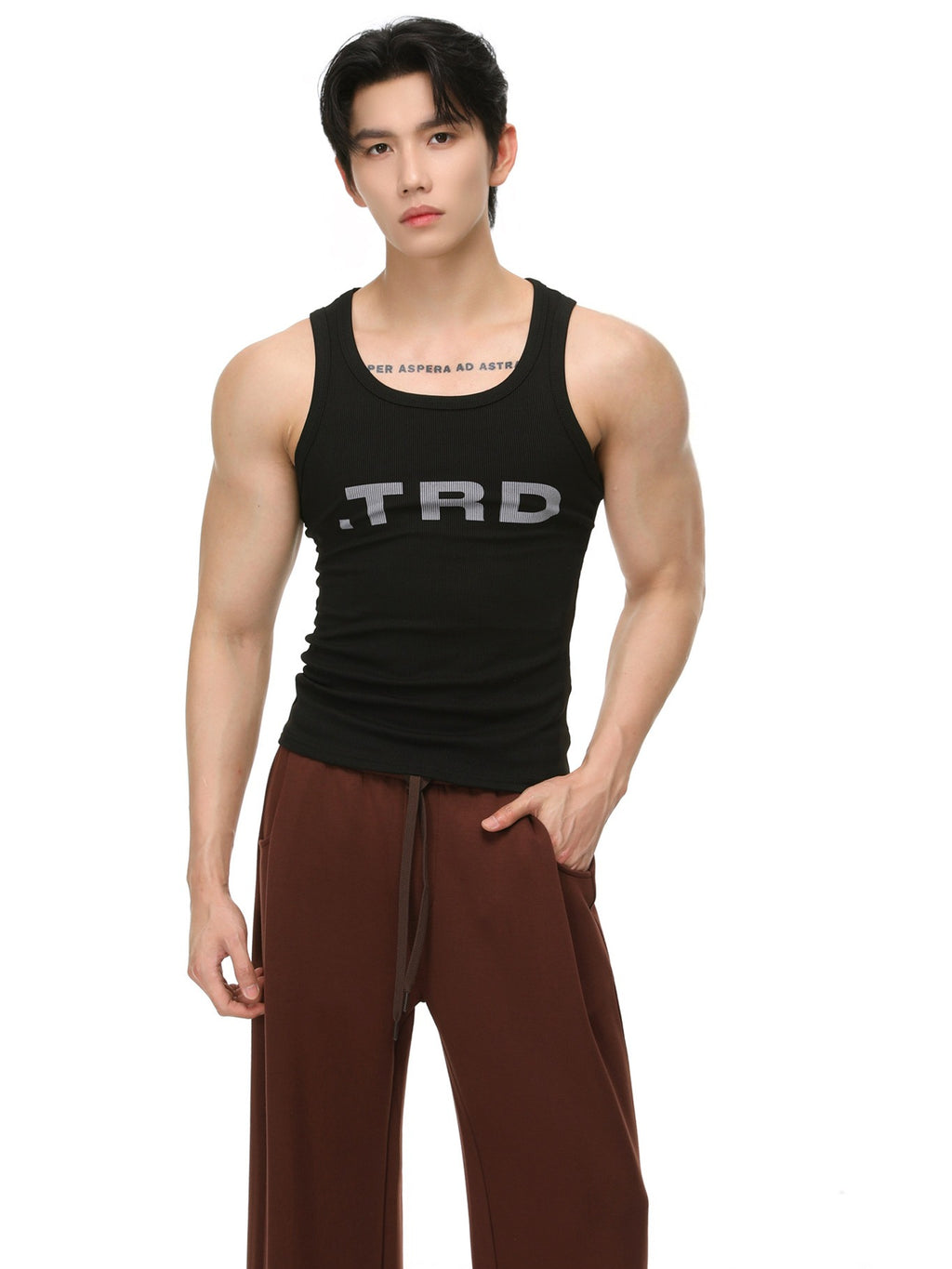 BNB Ribbed Broad Tank Top (3colors)