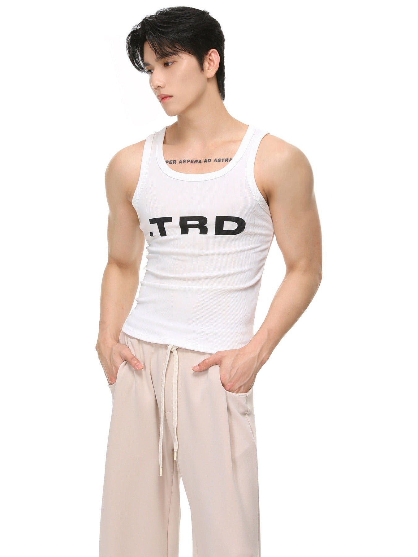 BNB Ribbed Broad Tank Top (3colors)