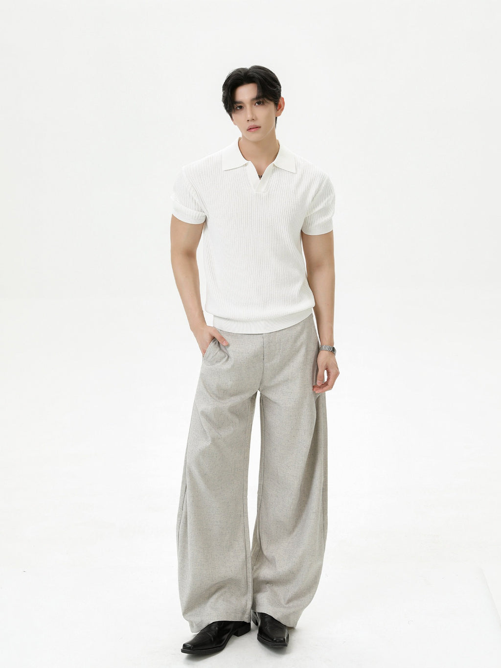 BNB Tight Half Polo Knit (4color)