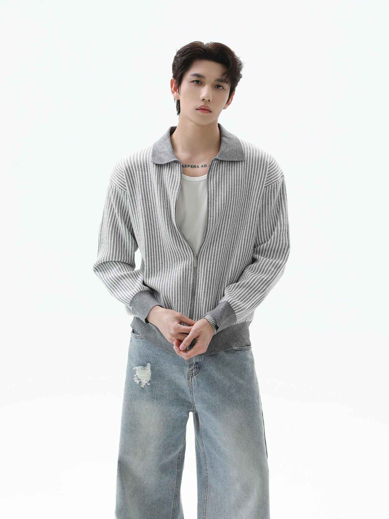 BNB Perfect Rib Zip Knit (3color)