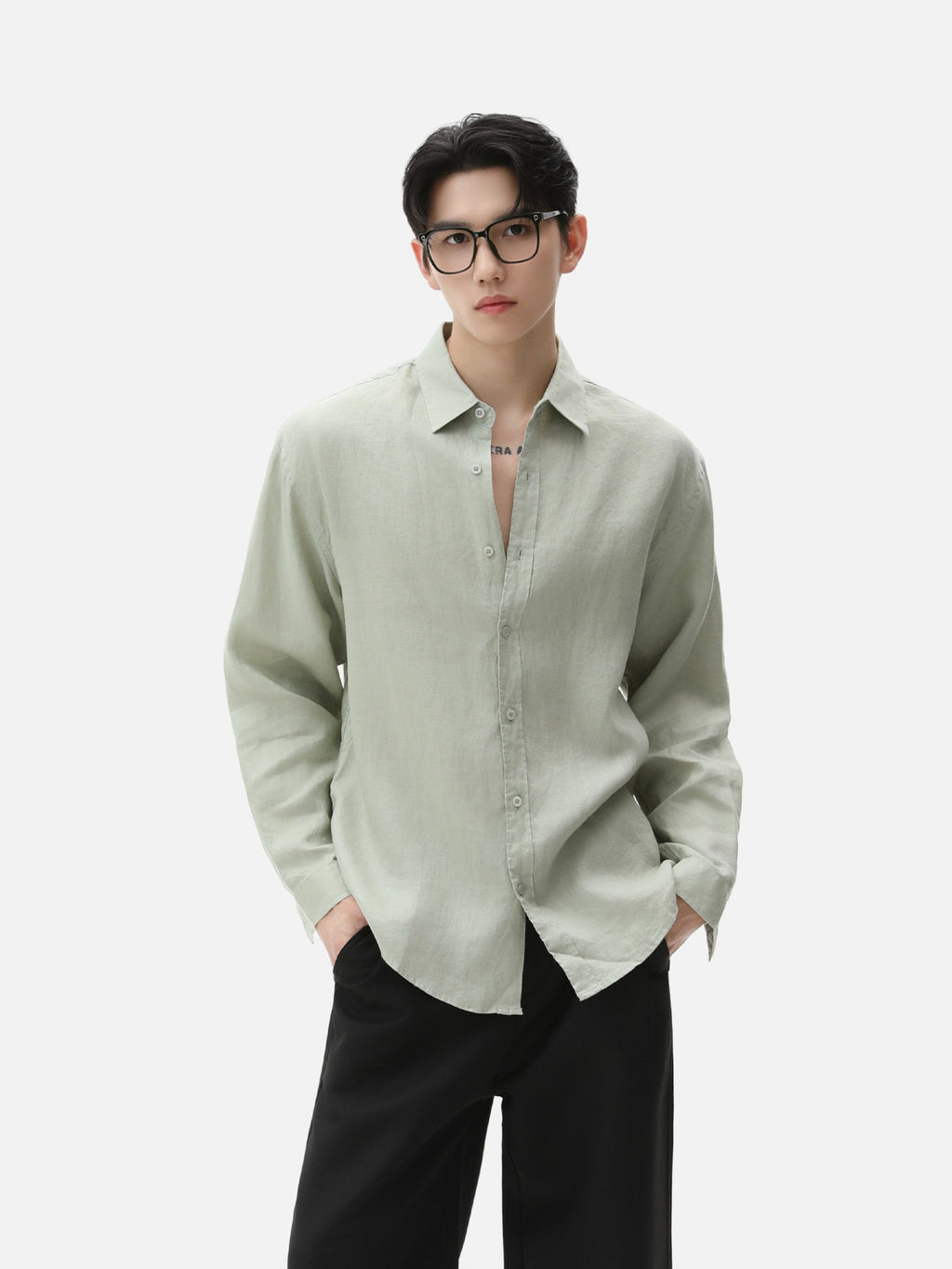 BNB Textured Dew-Linen Overshirt (5colors)