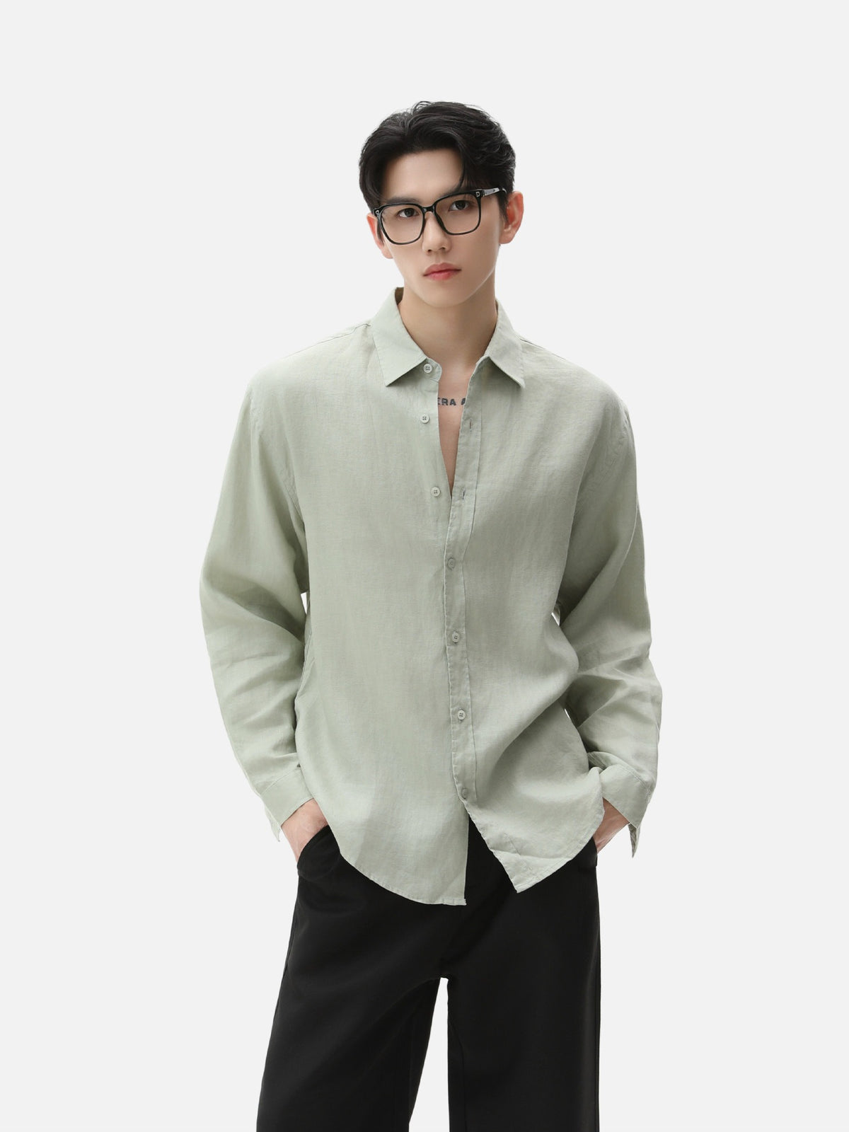 BNB Textured Dew-Linen Overshirt (5colors)