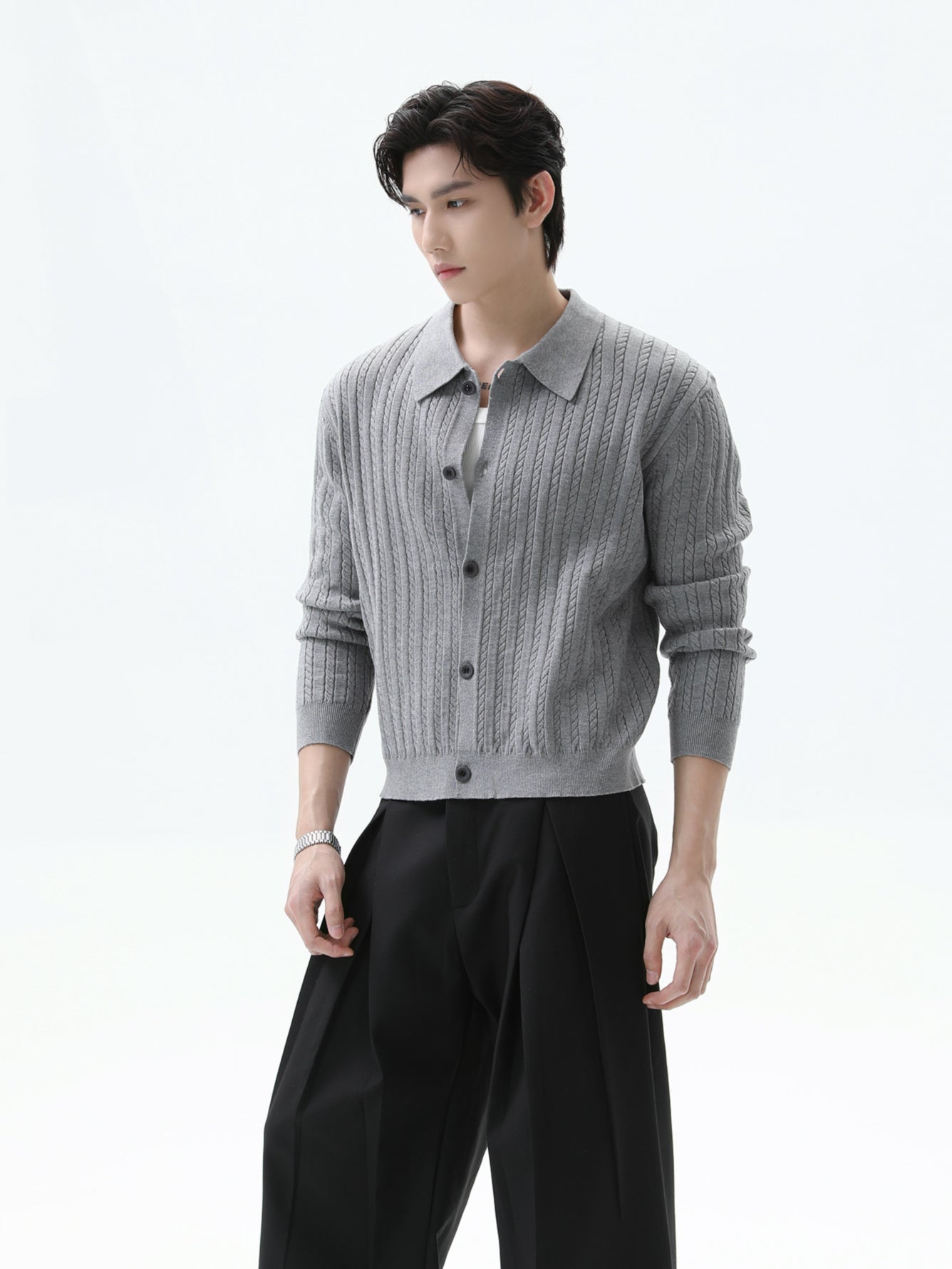BNB Perfect Cable Shirt Knit (3color)