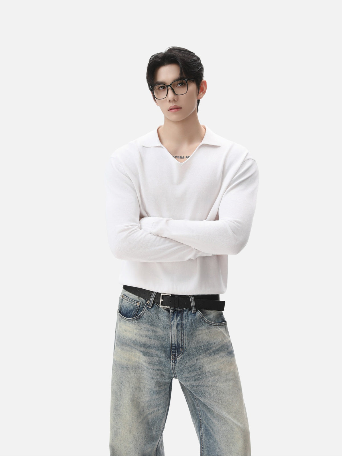 BNB Seamless V-Polo Sweater (4colors)