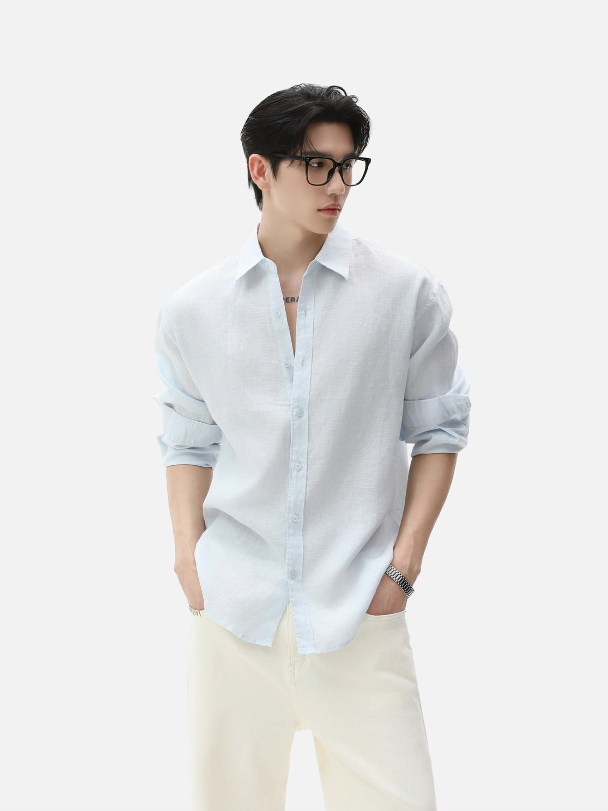 BNB Textured Dew-Linen Overshirt (5colors)