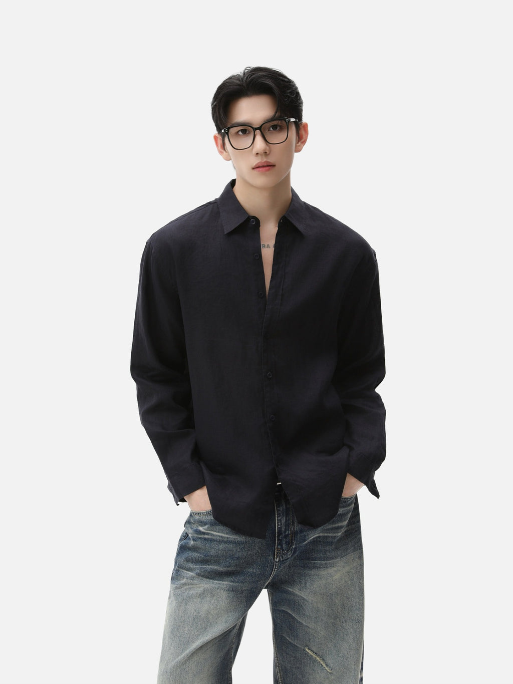 BNB Textured Dew-Linen Overshirt (5colors)