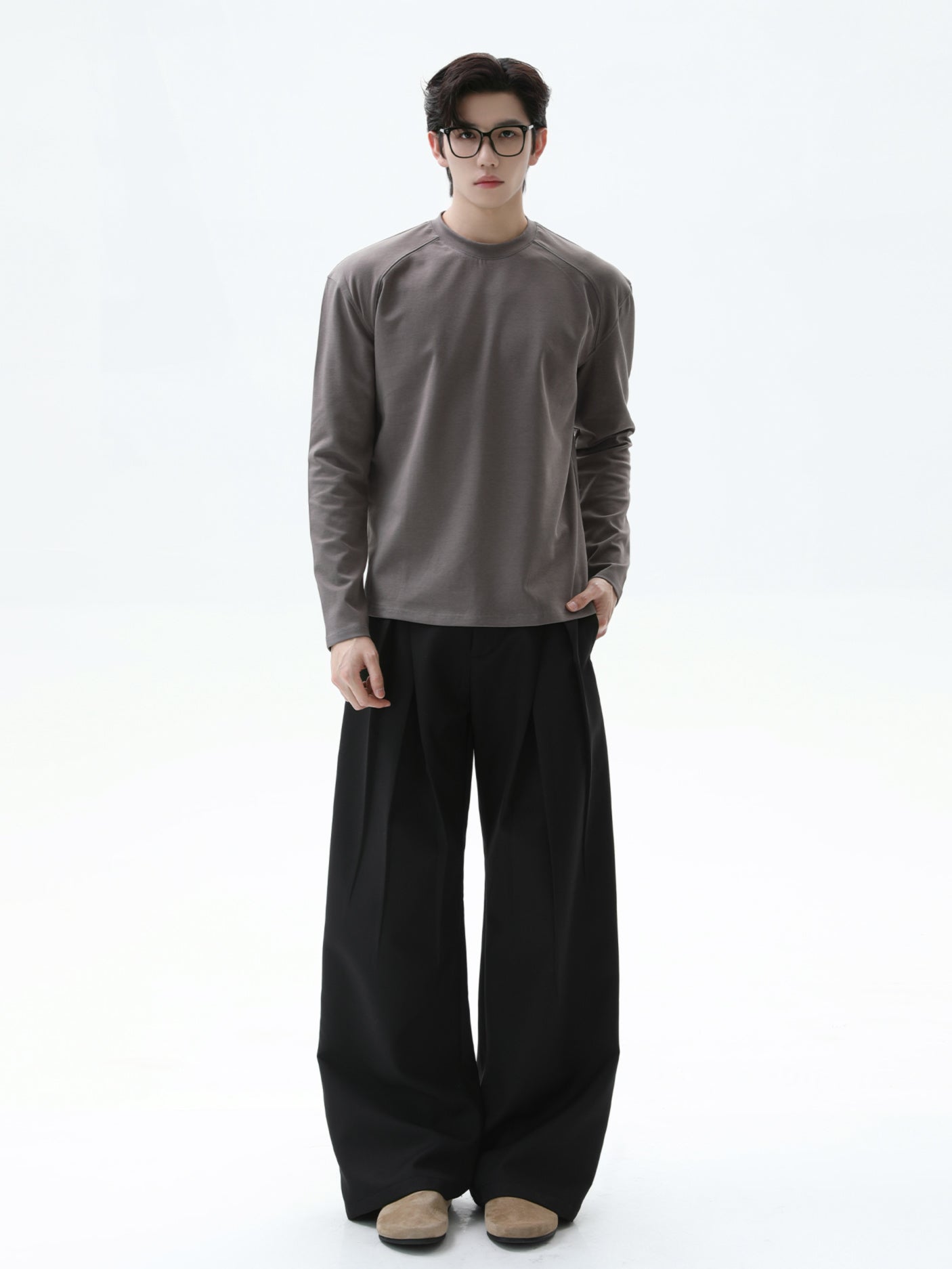 BNB Perfect Crew Neck Long T-shirt (4color)