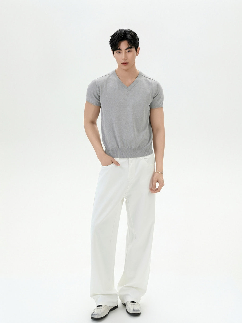 BNB Essential V-Knit T-shirt (3color)