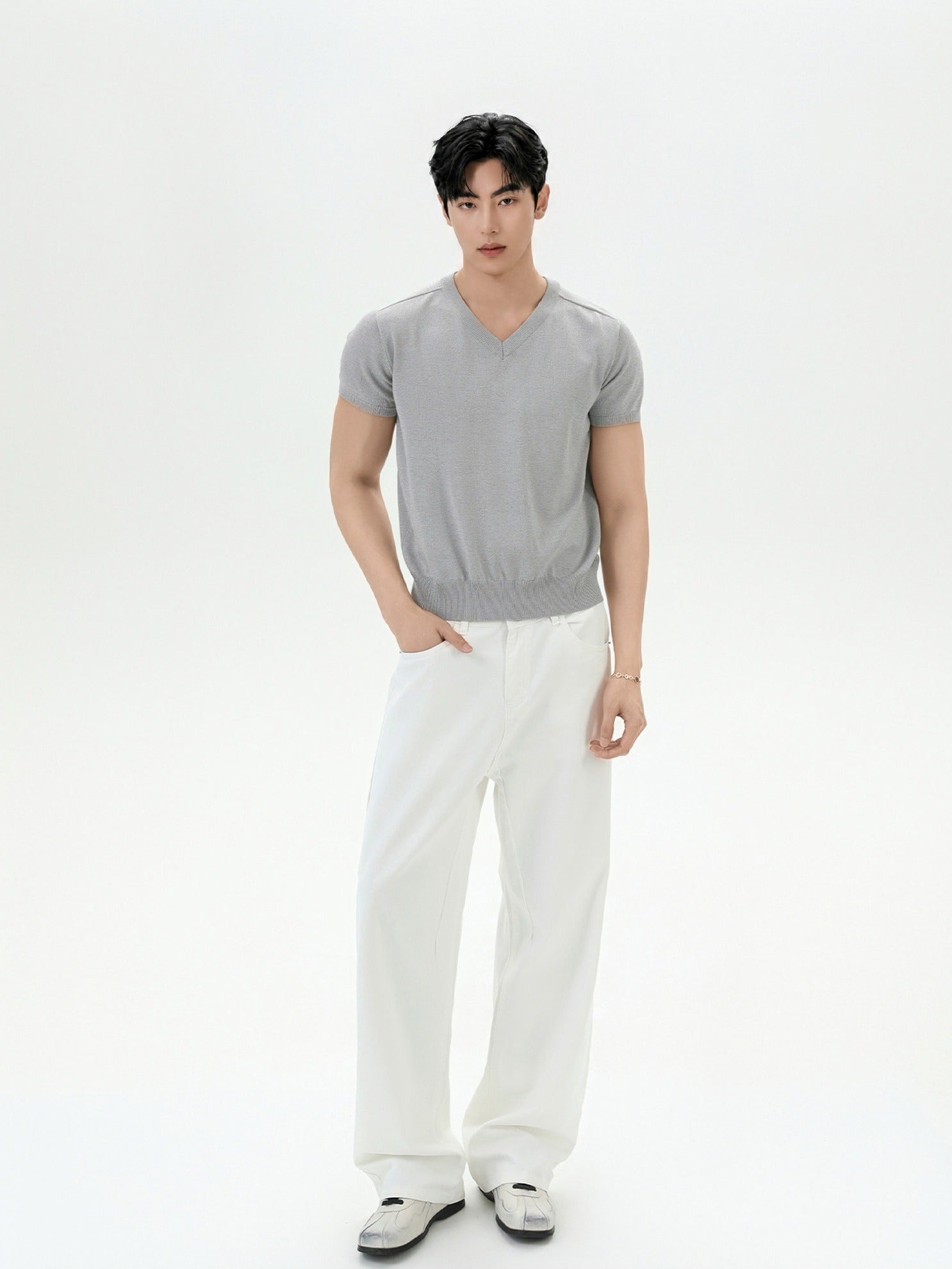 BNB Essential V-Knit T-shirt (3color)