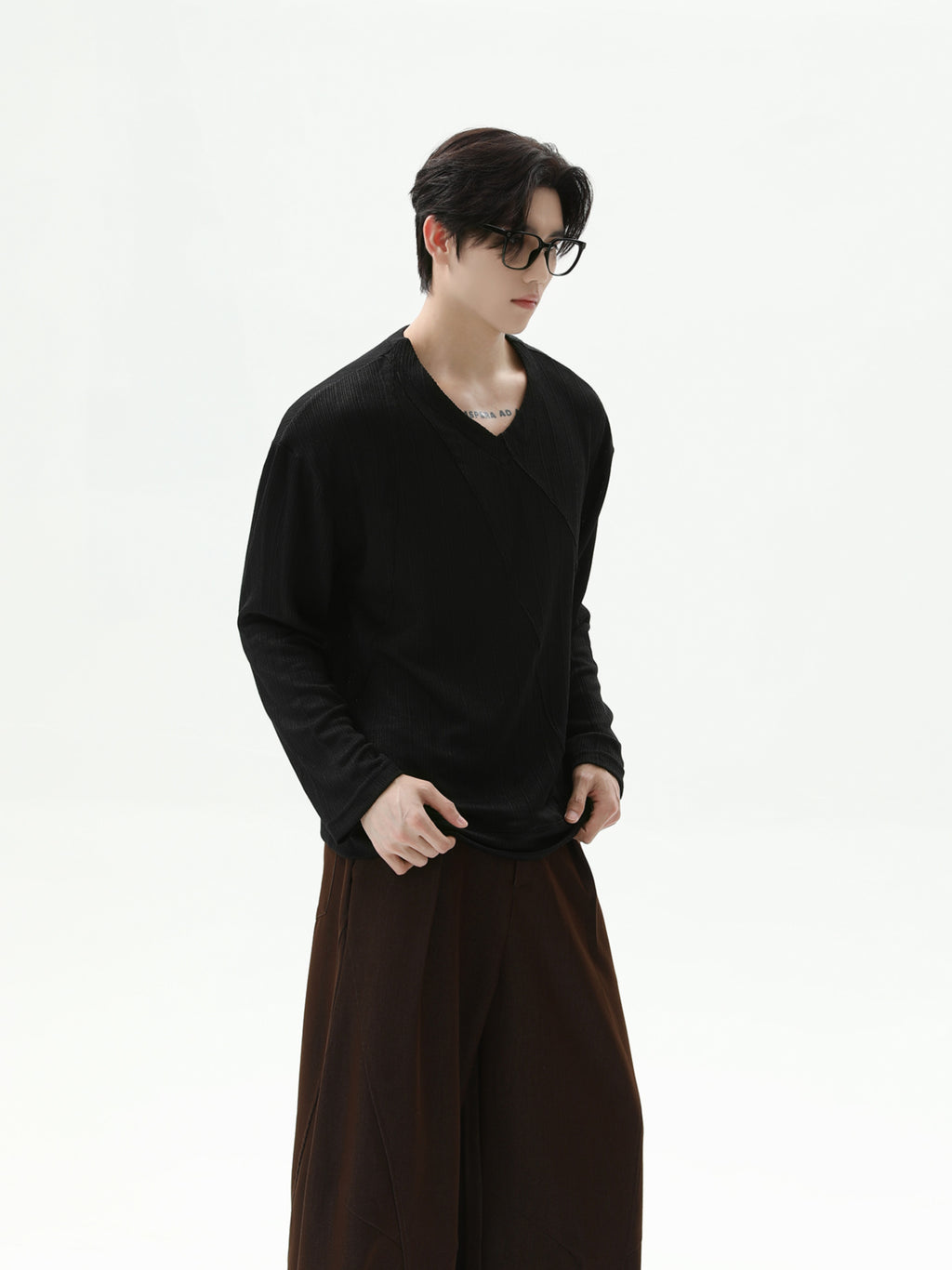 Perfect BNB Deep V Knit (2color)