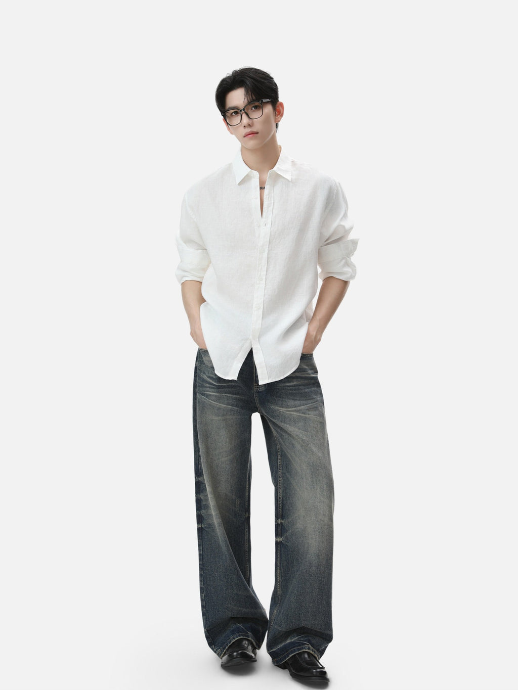 BNB Textured Dew-Linen Overshirt (5colors)