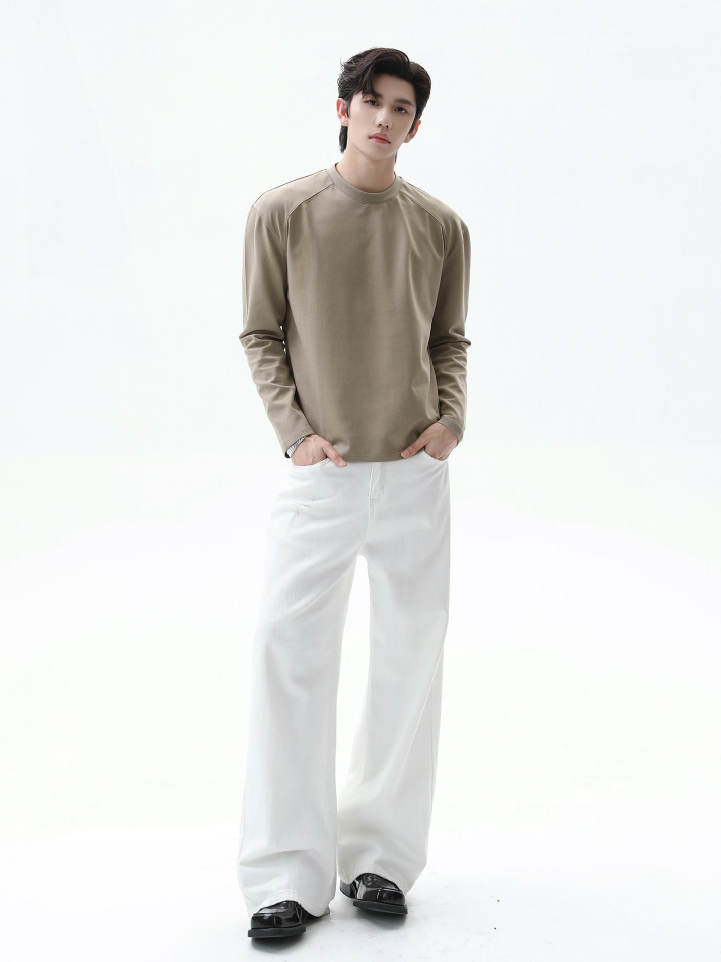 BNB Perfect Crew Neck Long T-shirt (4color)