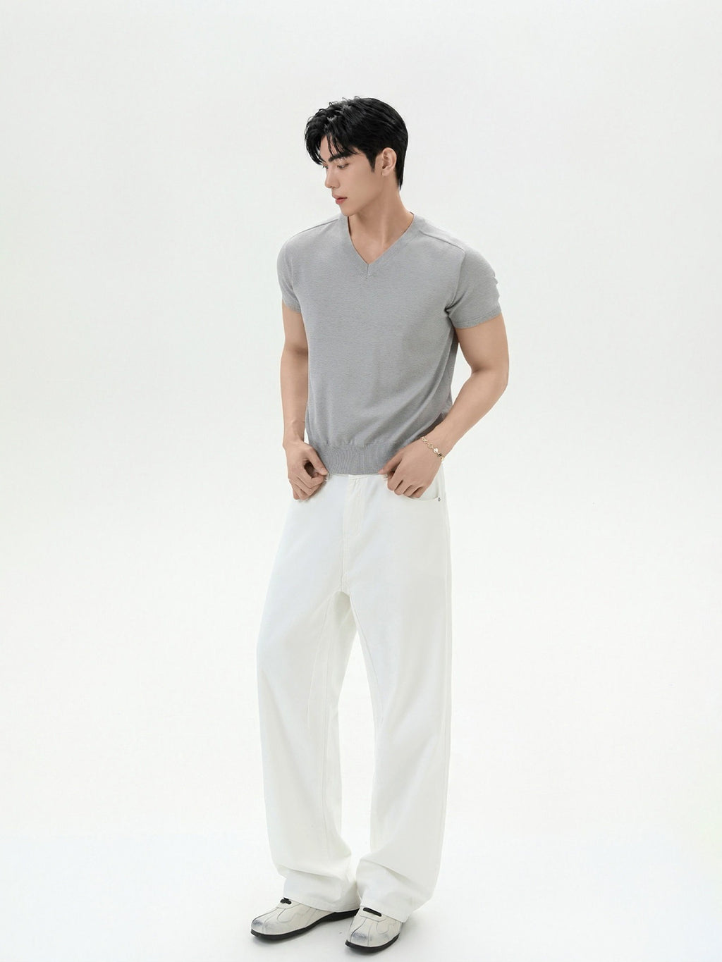BNB Essential V-Knit T-shirt (3color)