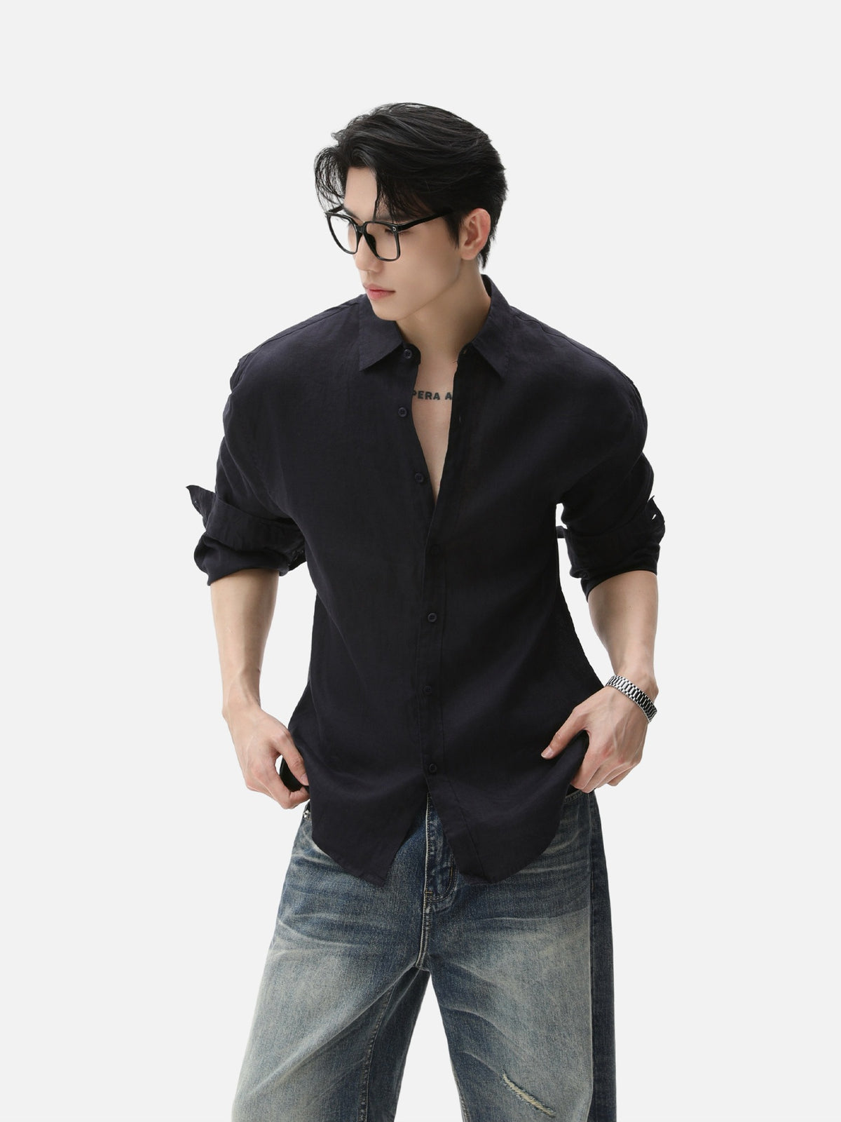 BNB Textured Dew-Linen Overshirt (5colors)