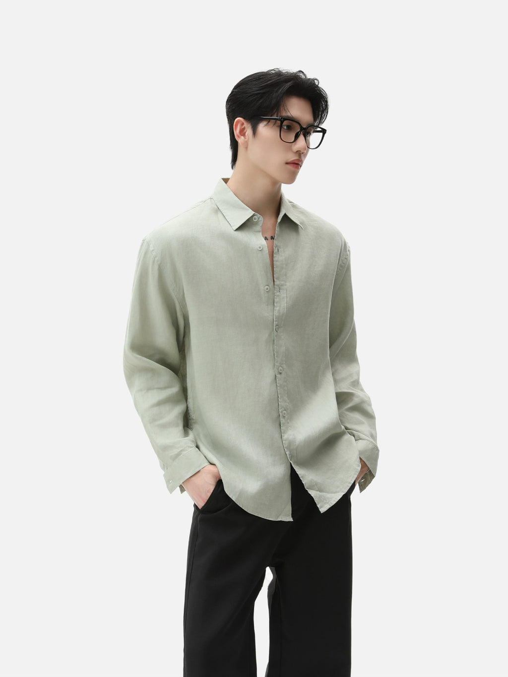 BNB Textured Dew-Linen Overshirt (5colors)
