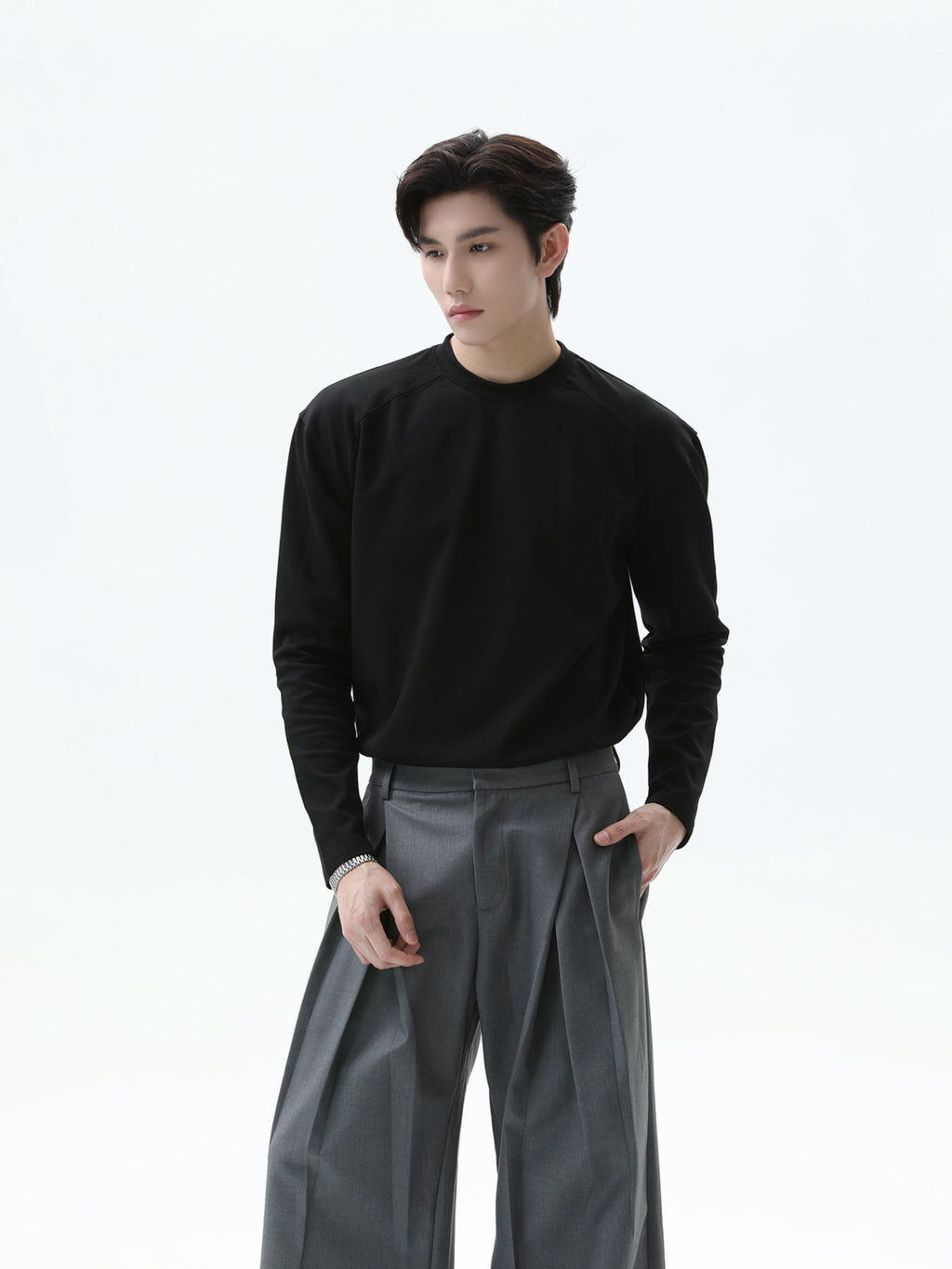 BNB Perfect Crew Neck Long T-shirt (4color)