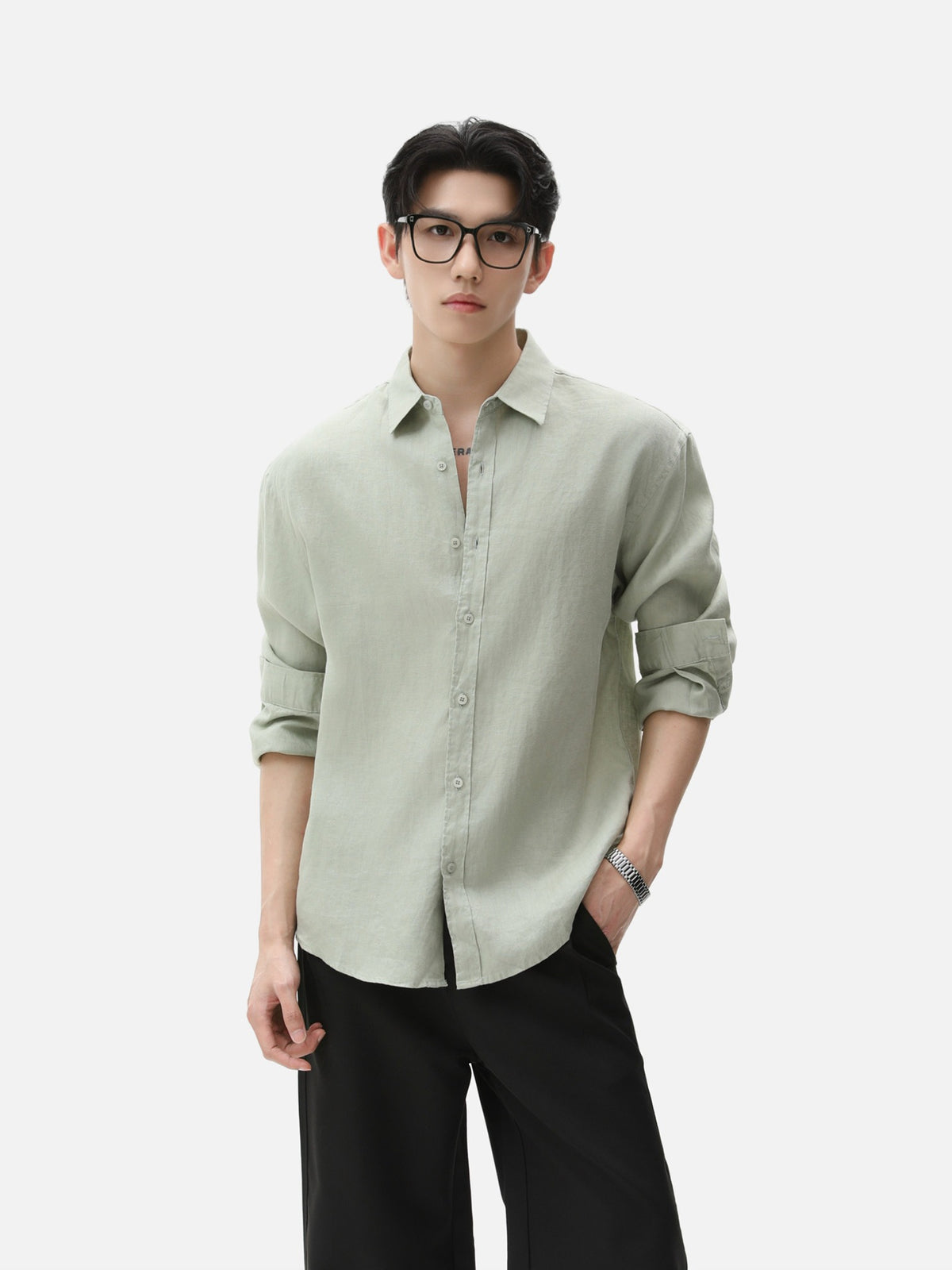 BNB Textured Dew-Linen Overshirt (5colors)