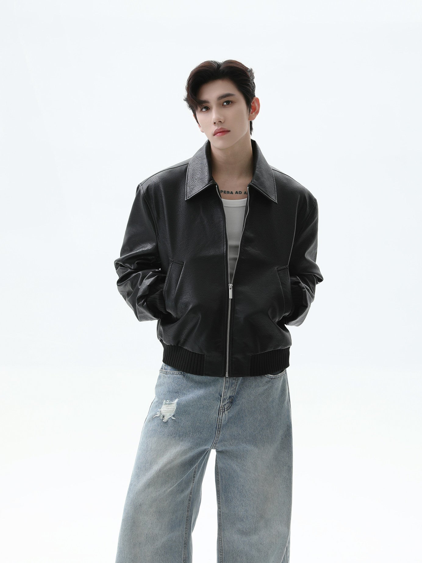 BNB Perfect Essential Leather MA-1 (2color)