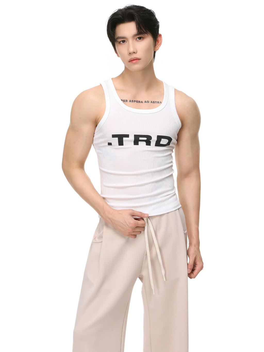 BNB Ribbed Broad Tank Top (3colors)