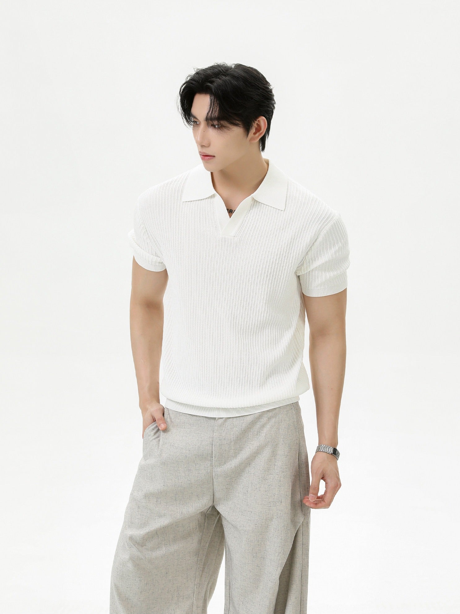 BNB Tight Half Polo Knit (4color)