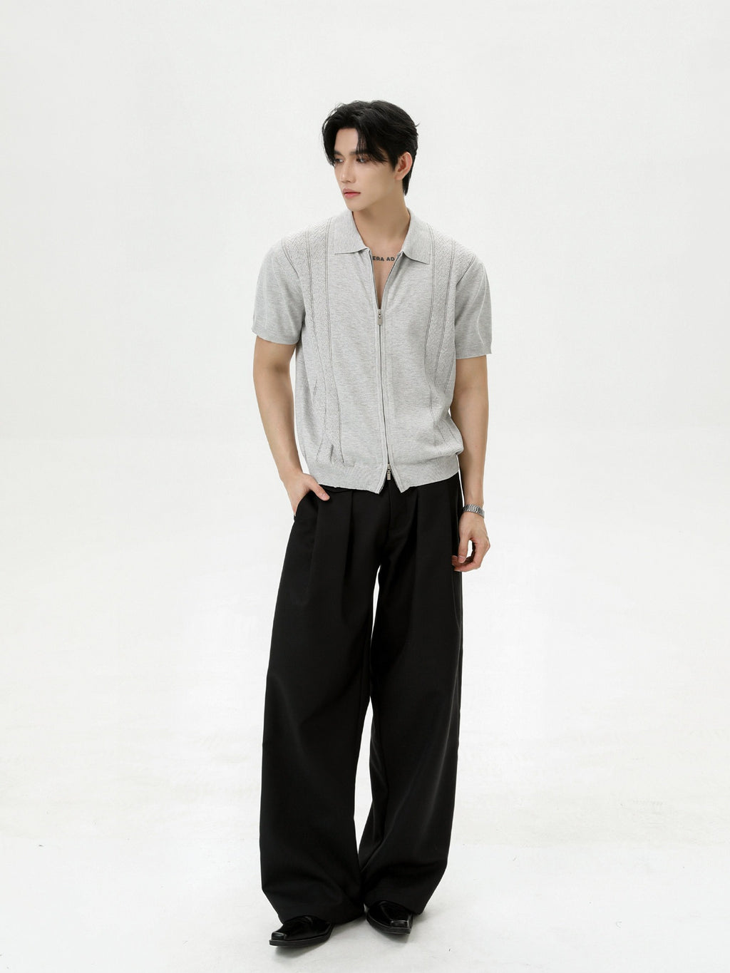 BNB Perfect Double Zip Polo Knit (3color)