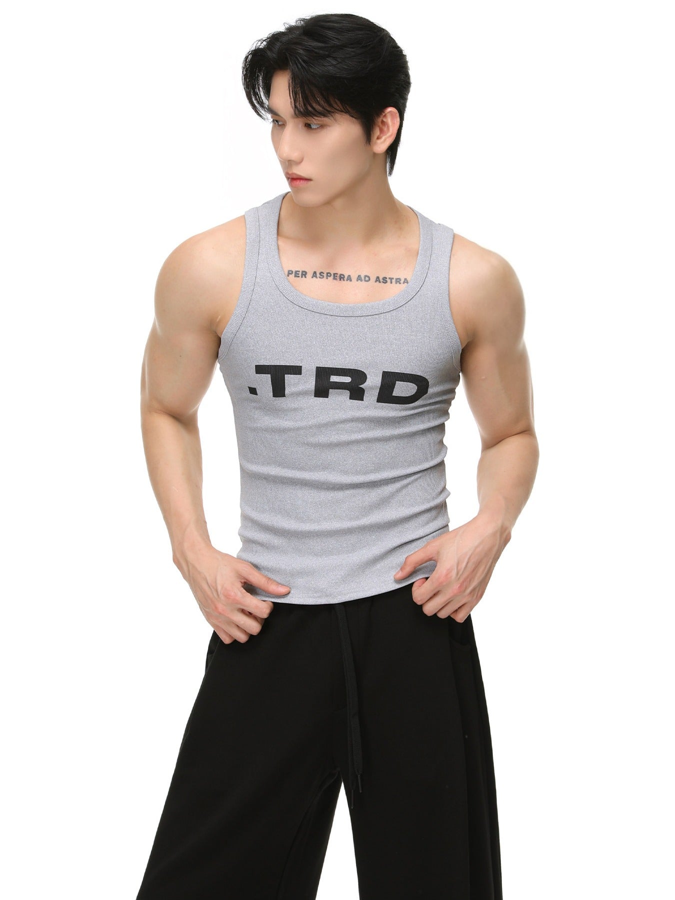 BNB Ribbed Broad Tank Top (3colors)