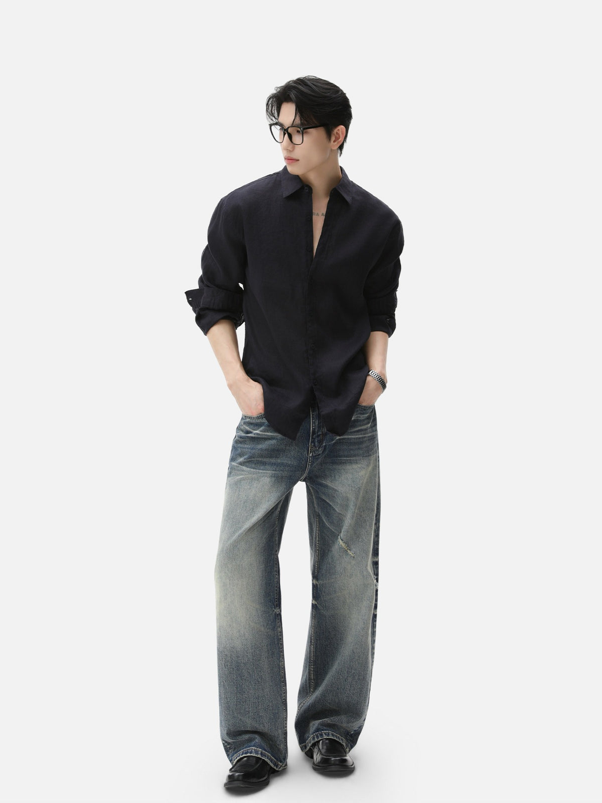 BNB Textured Dew-Linen Overshirt (5colors)