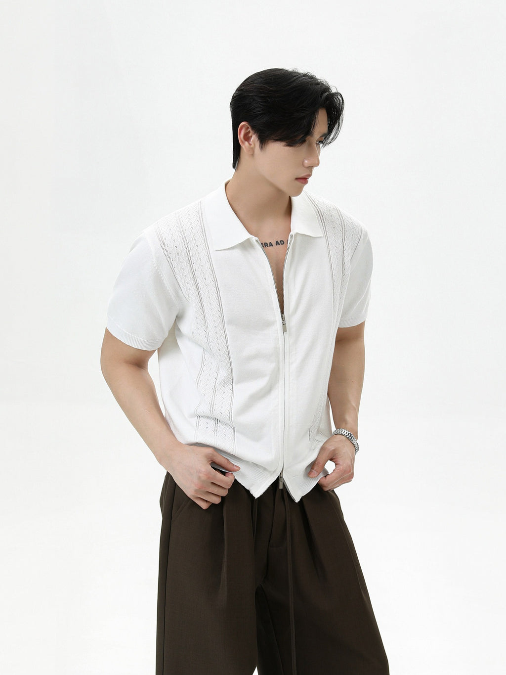 BNB Perfect Double Zip Polo Knit (3color)