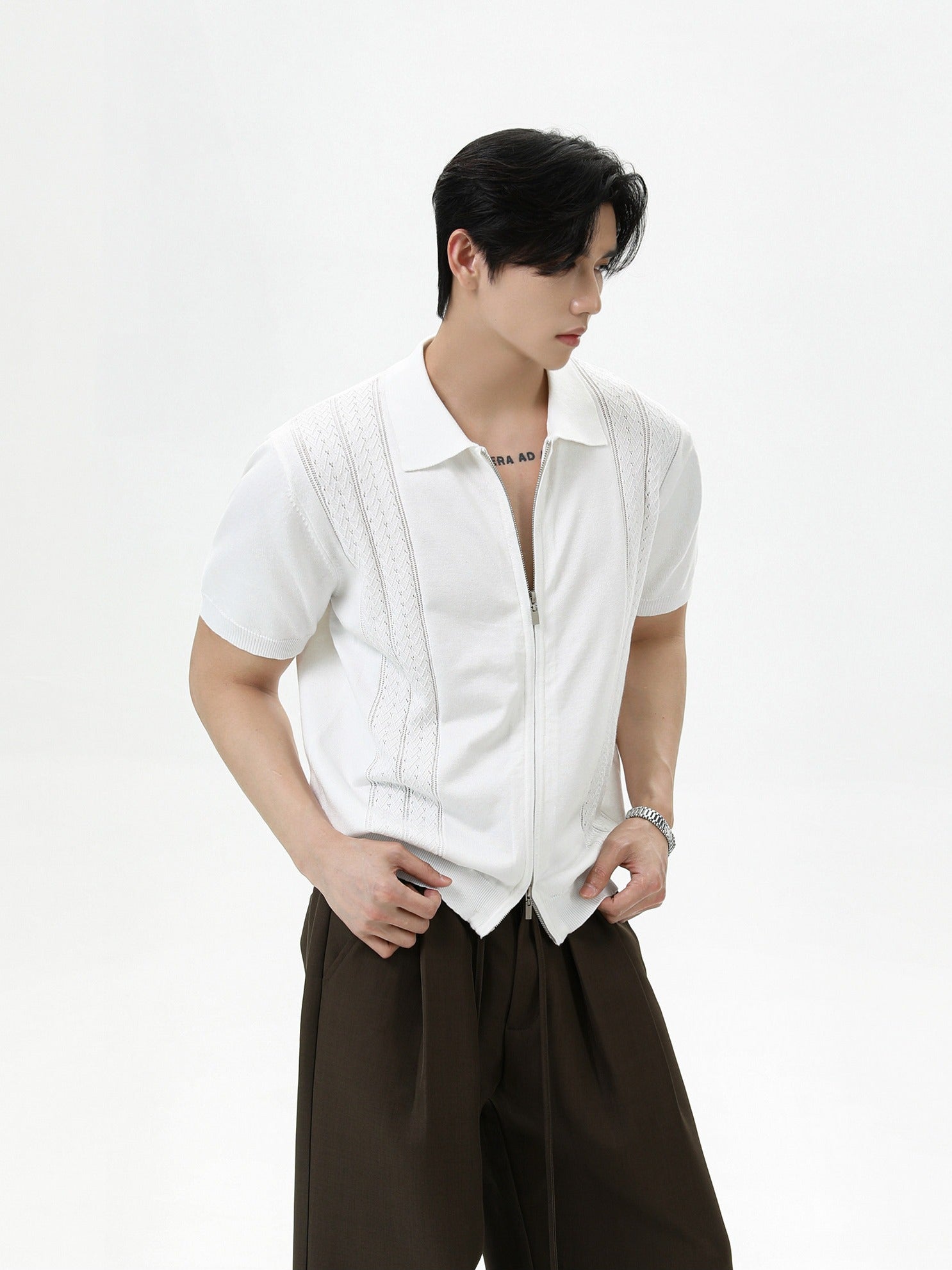 BNB Perfect Double Zip Polo Knit (3color)