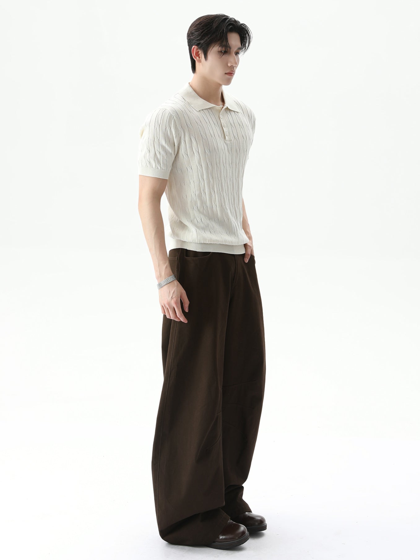 BNB Perfect Cable Knit Polo