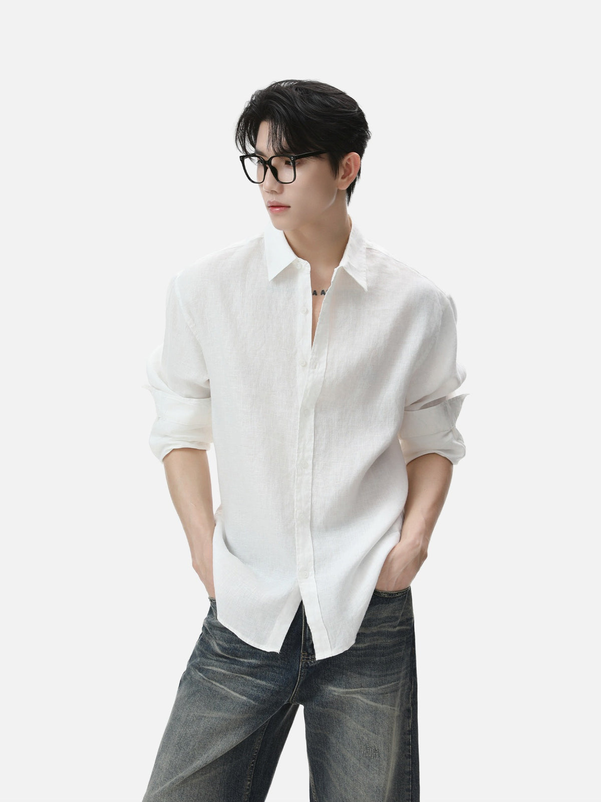 BNB Textured Dew-Linen Overshirt (5colors)