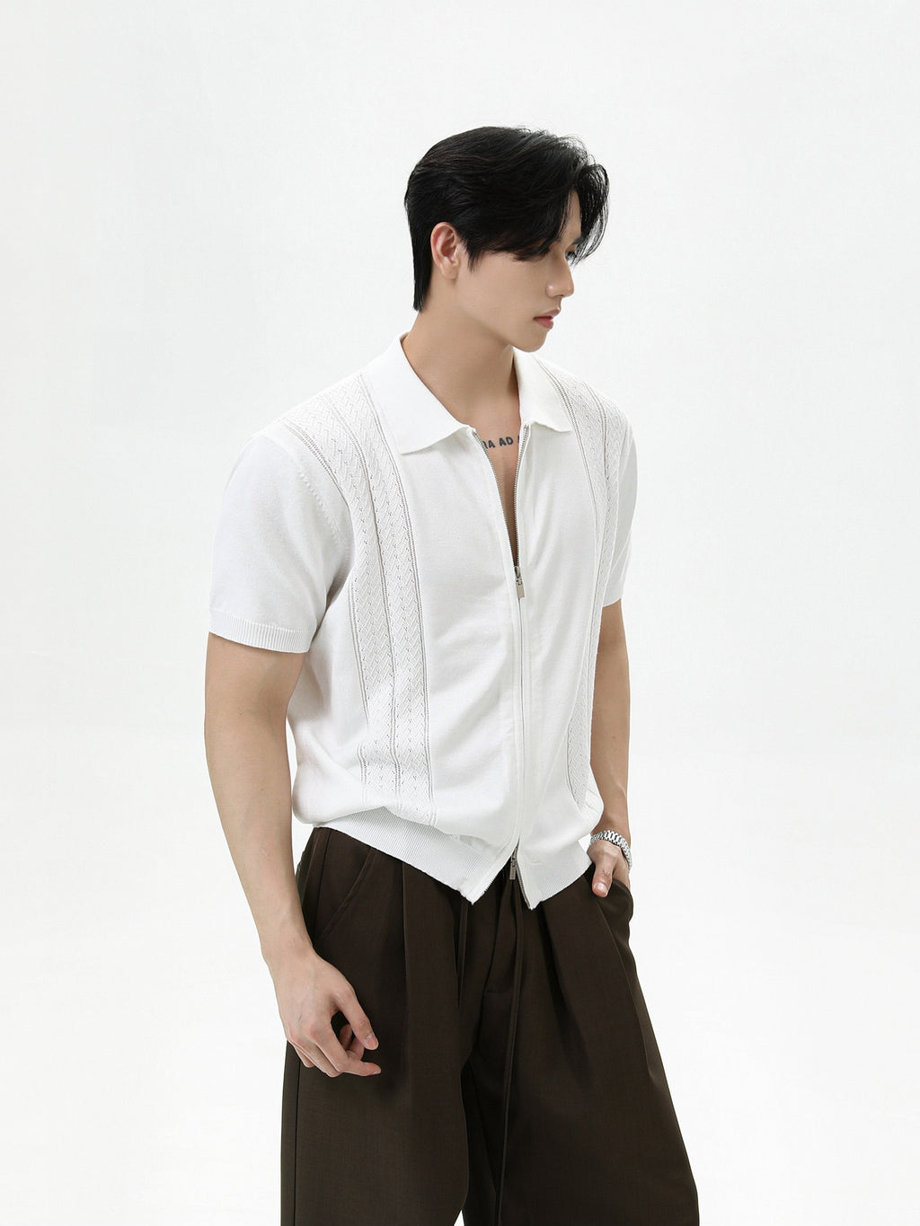 BNB Perfect Double Zip Polo Knit (3color)