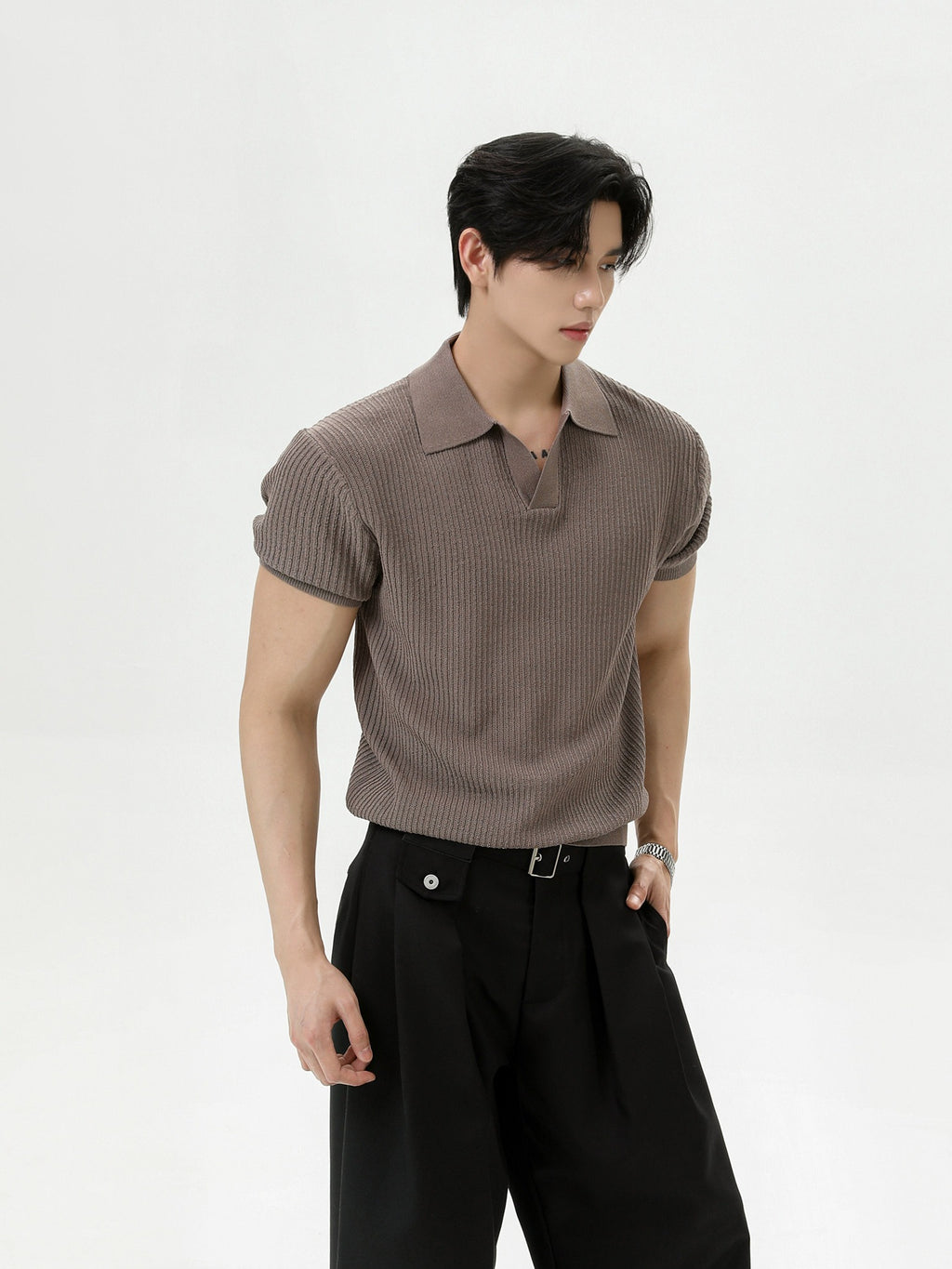 BNB Tight Half Polo Knit (4color)