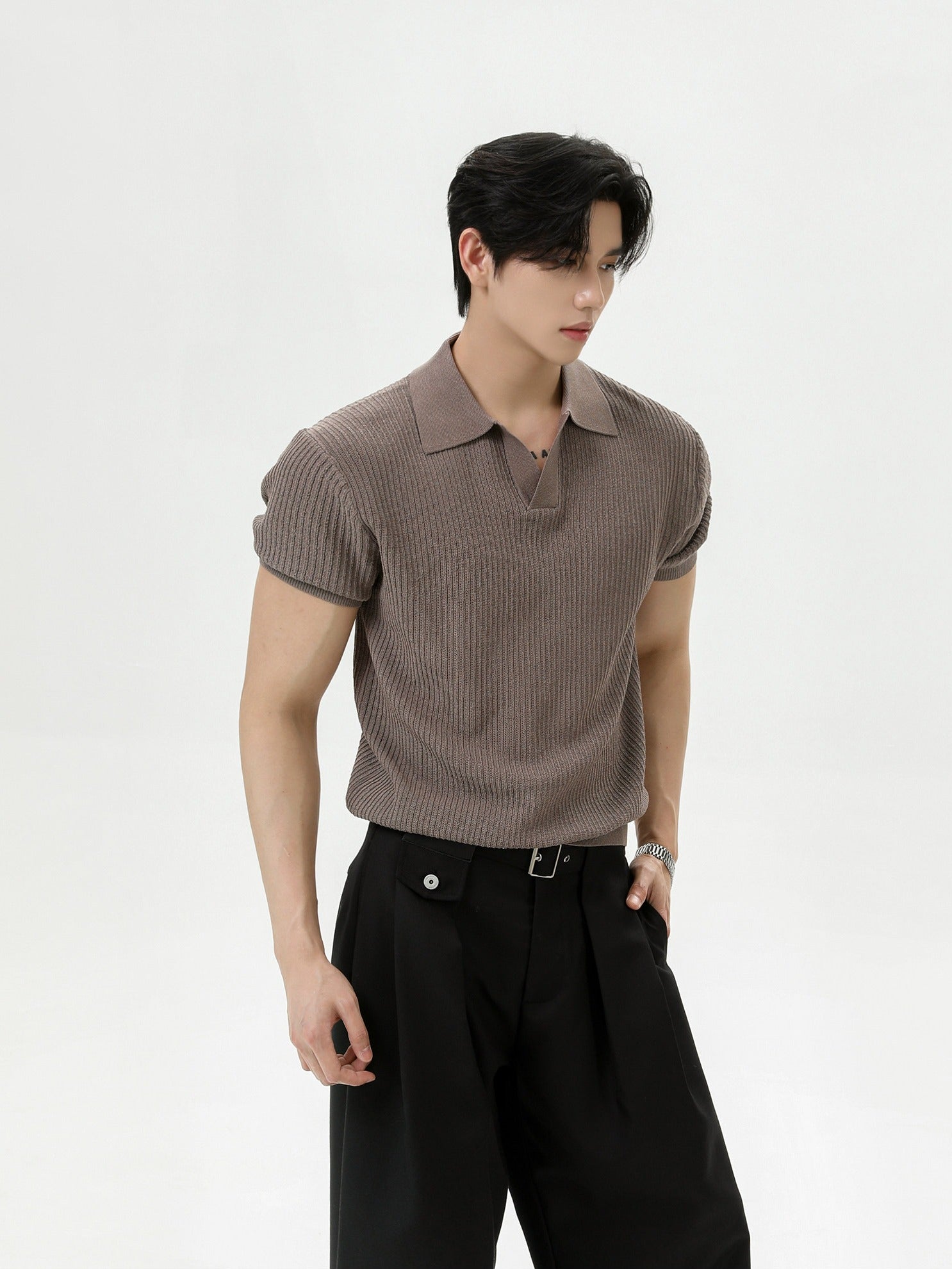 BNB Tight Half Polo Knit (4color)