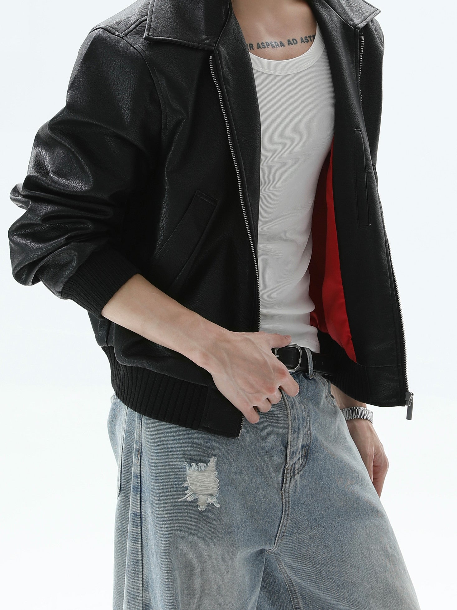 BNB Perfect Essential Leather MA-1 (2color)