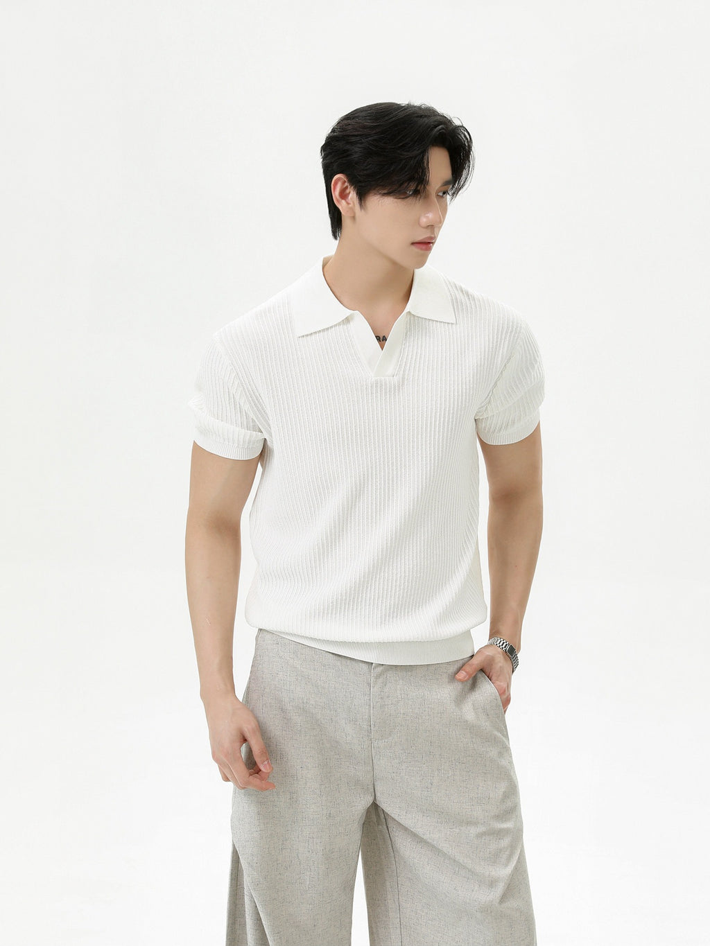 BNB Tight Half Polo Knit (4color)