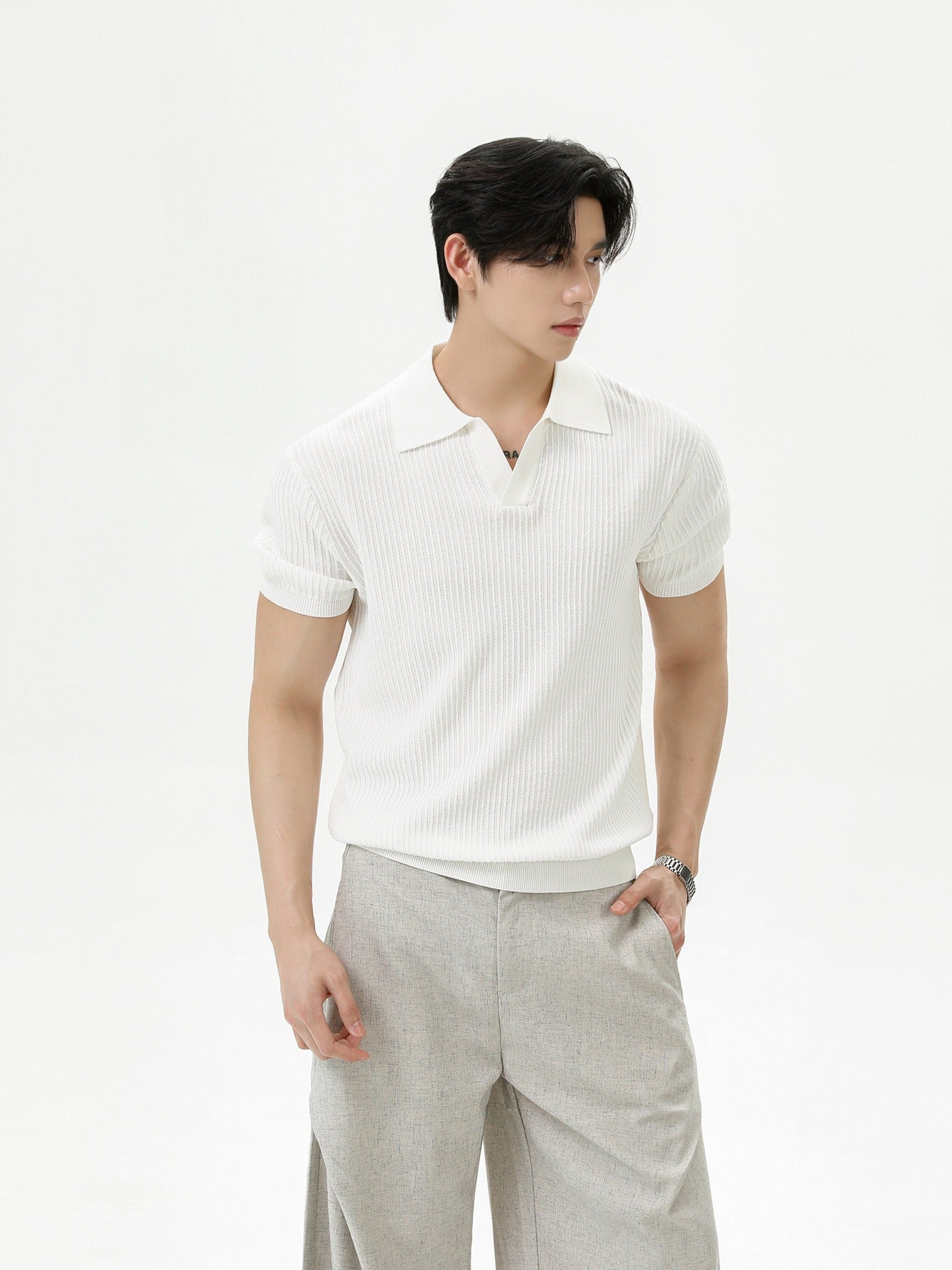 BNB Tight Half Polo Knit (4color)