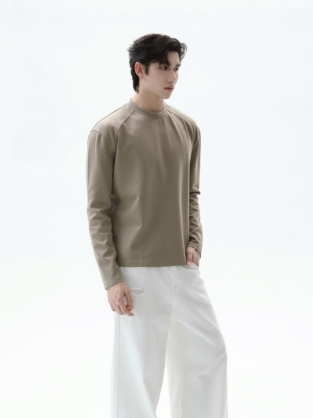 BNB Perfect Crew Neck Long T-shirt (4color)