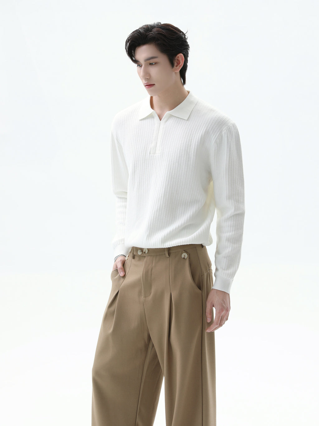 BNB Perfect Rib Collar Knit (3color)