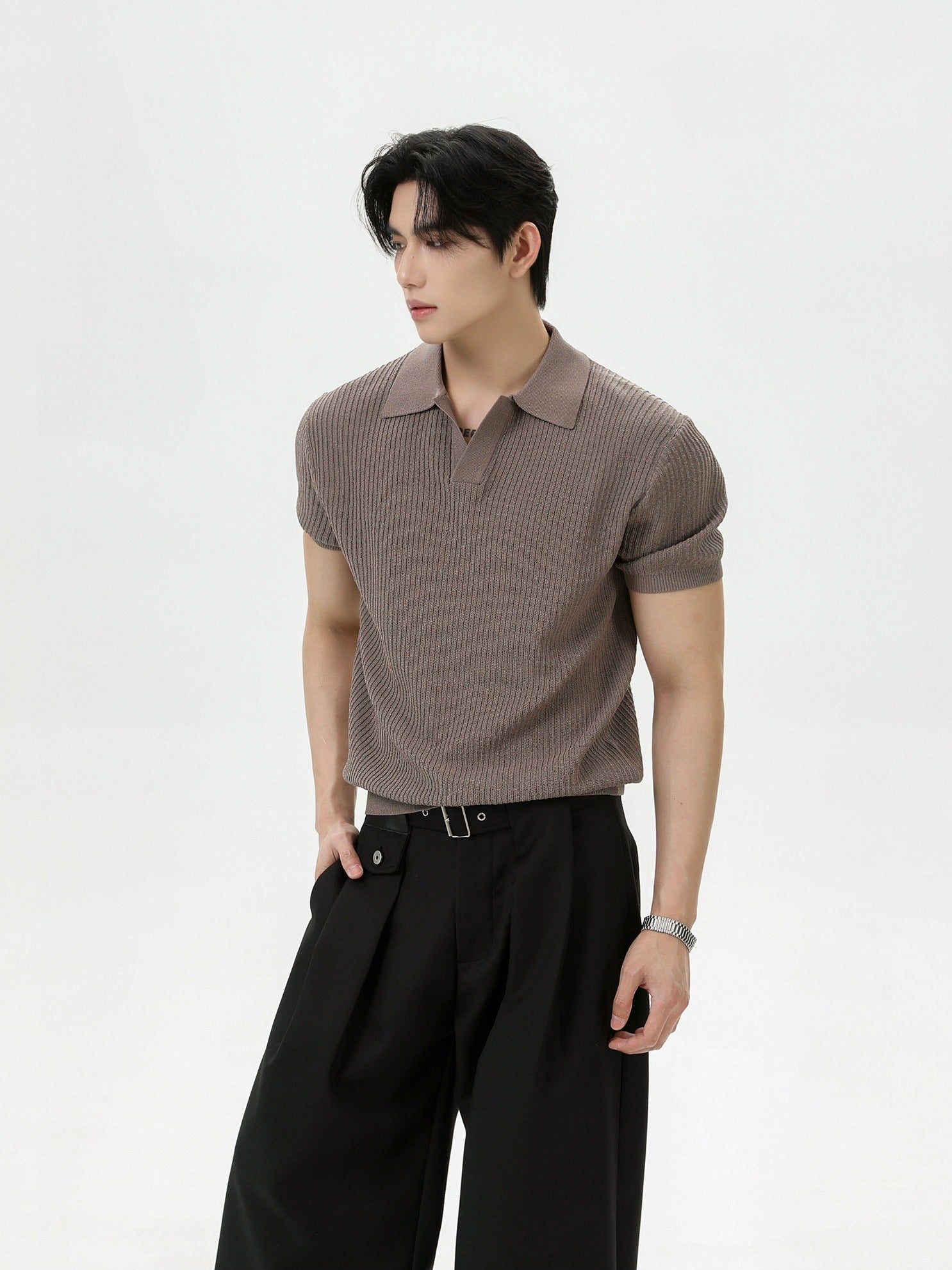 BNB Tight Half Polo Knit (4color)