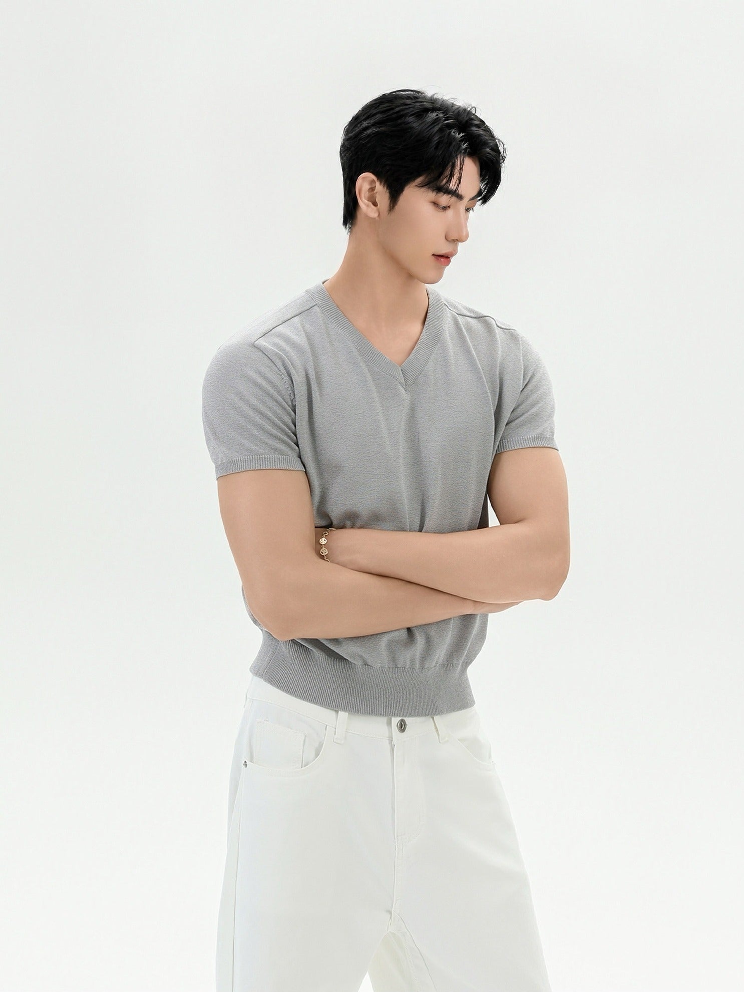 BNB Essential V-Knit T-shirt (3color)