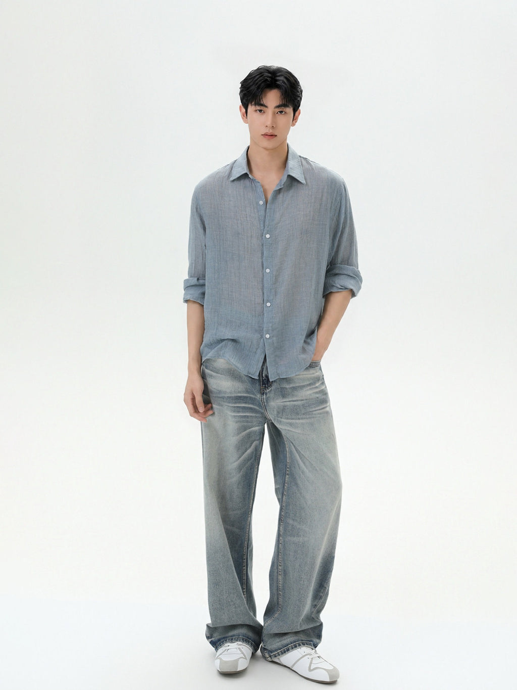 BNB Linen-Blend Breeze Polo (3color)