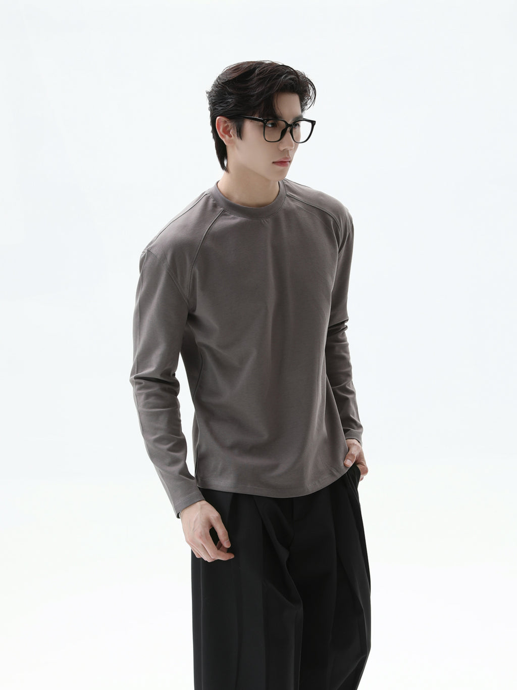 BNB Perfect Crew Neck Long T-shirt (4color)