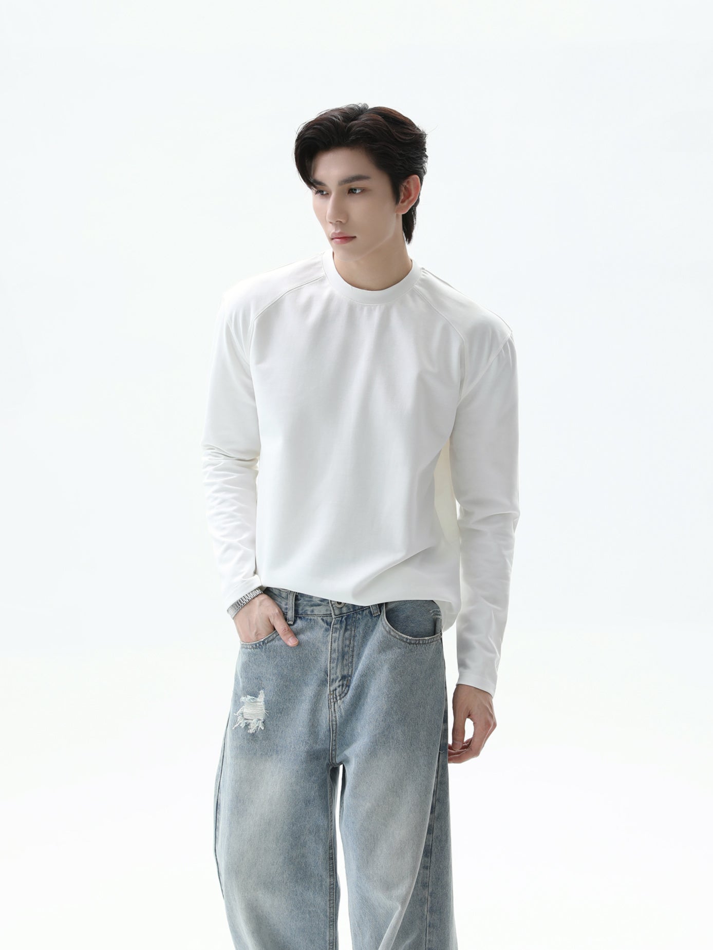 BNB Perfect Crew Neck Long T-shirt (4color)