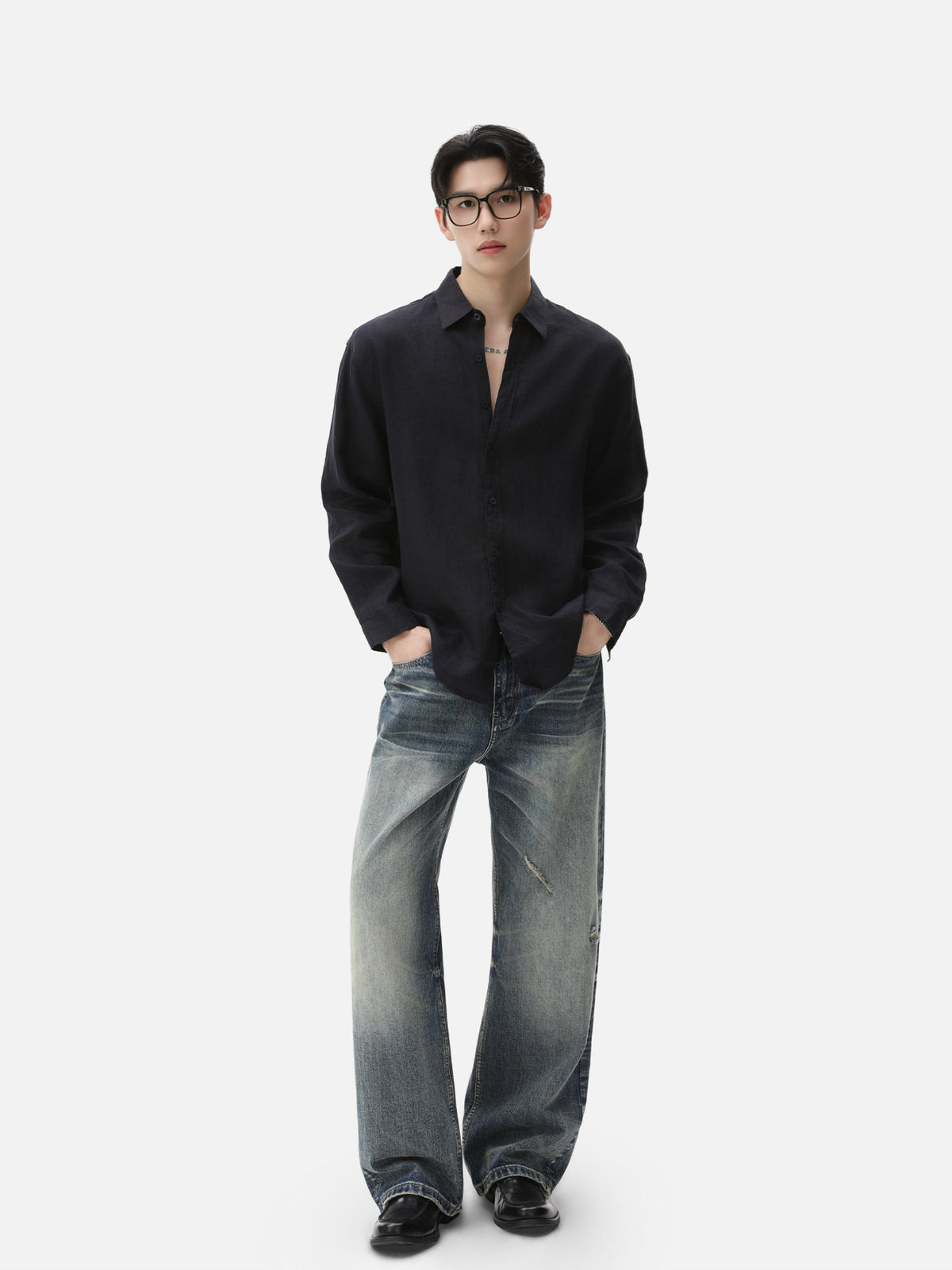 BNB Textured Dew-Linen Overshirt (5colors)