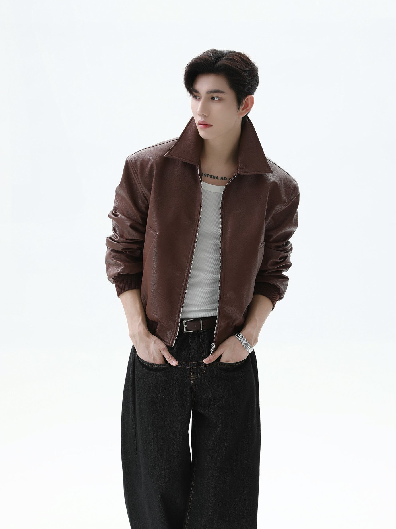 BNB Perfect Essential Leather MA-1 (2color)