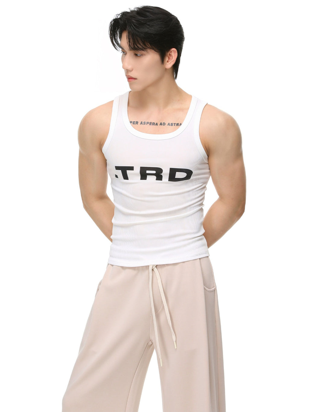 BNB Ribbed Broad Tank Top (3colors)