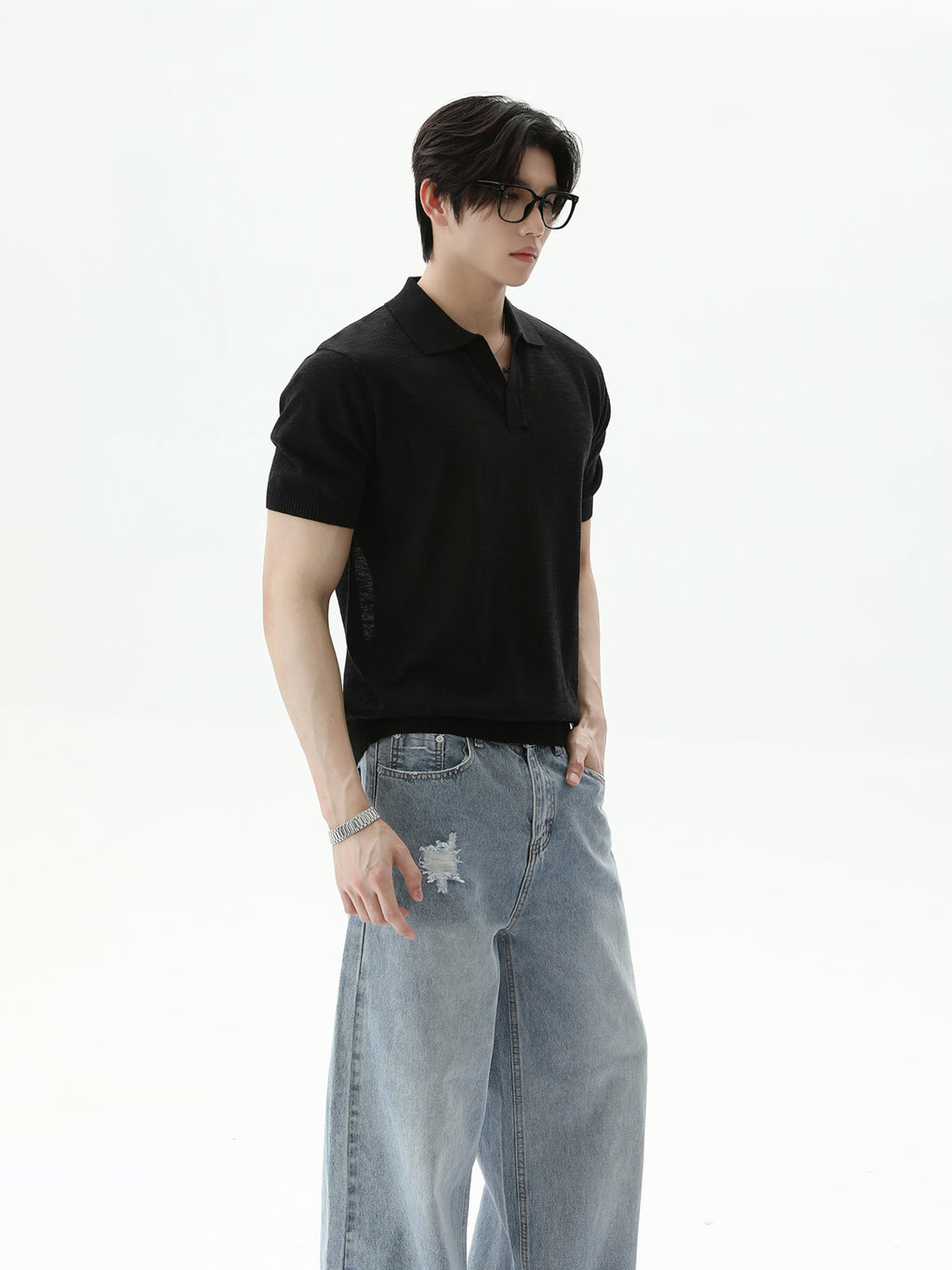 BNB Perfect Open Collar Polo (2color)